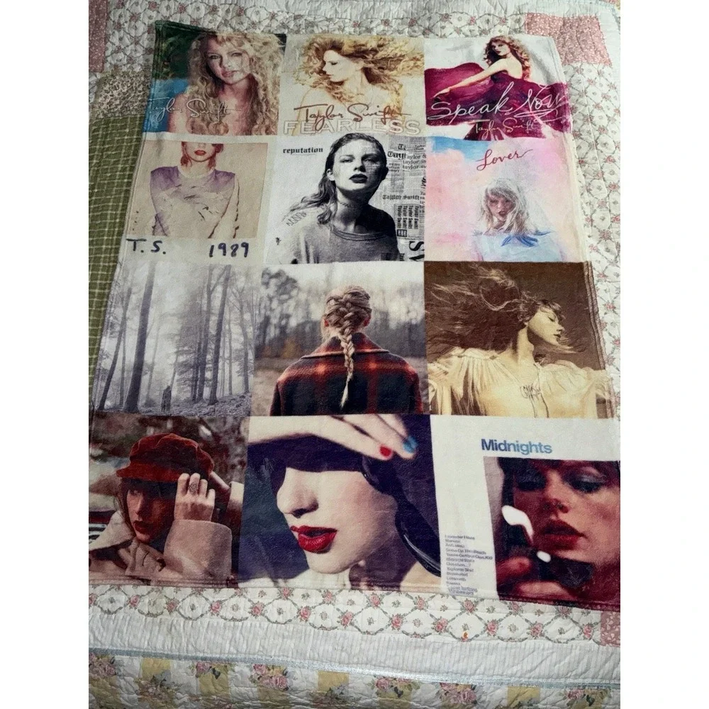 Taylor Swift‎ The Eras Tour Throw Blanket  Soft Plush Fleece Swiftie 76 X 50